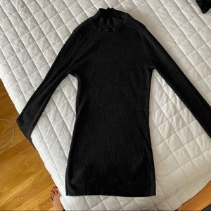 Abercrombie and Fitch Black Sparkly L Long Tee